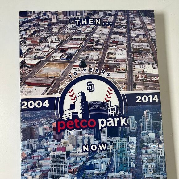 San Diego Padres Collectible Long Canvas Print 2004 2014 Petco Park NEW 8' x 18" - Picture 2 of 6